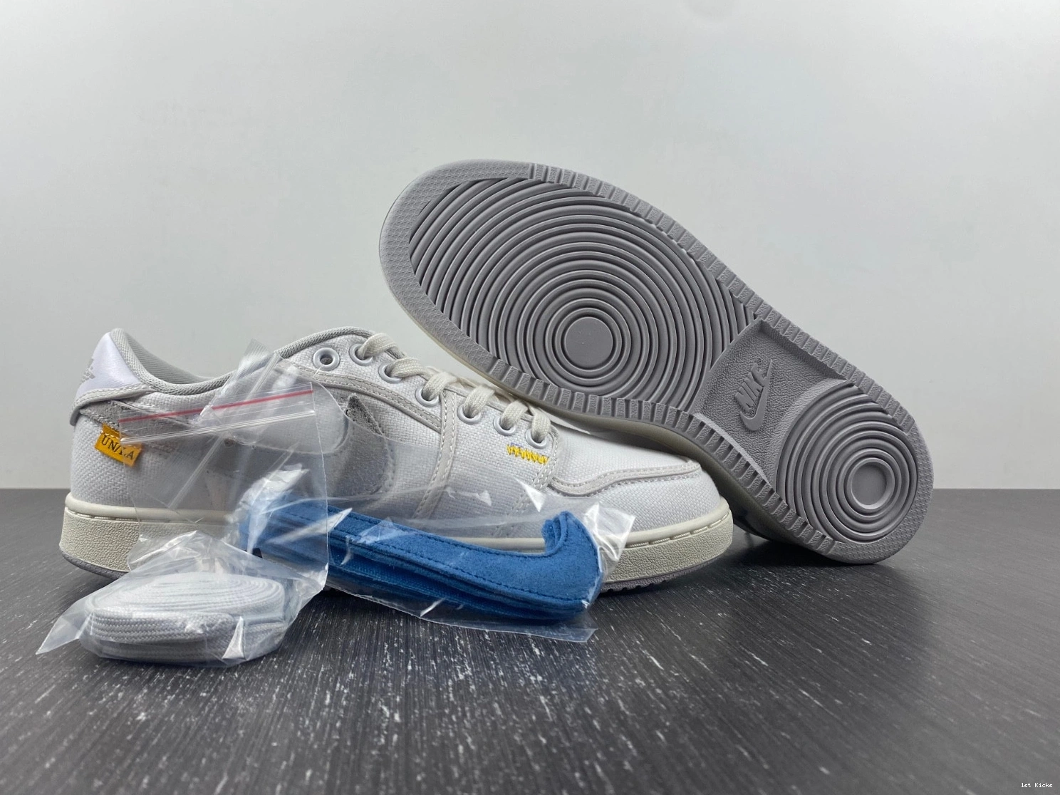 DO8912-101 SP  Low AJKO Jordan 1 Canvas Union White Retro 0213